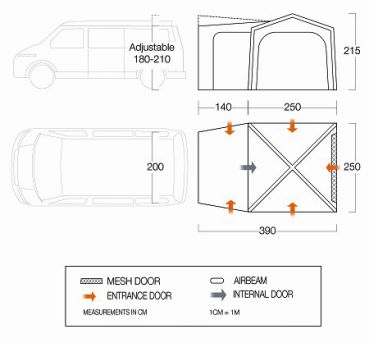 Vango Heckzelt Airhub Tailgate